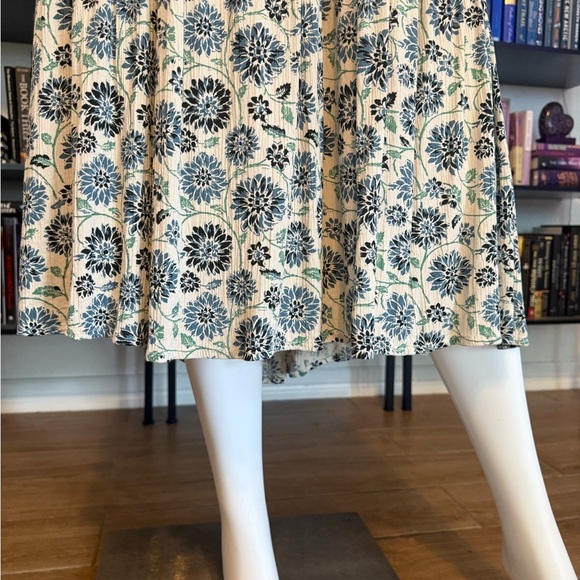 Japan Tie Back Floral Print Sleeveless Midi Dress - Picture 8 of 9